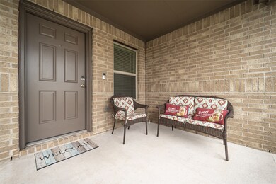 front porch is covered