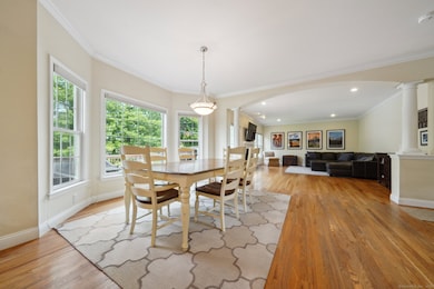 Eat in Dining area open into the pillared family room