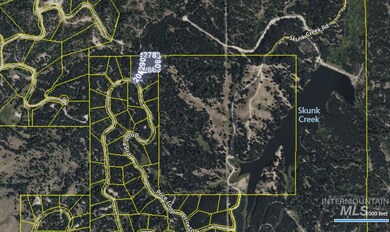 Aerial map of property and surrounding area