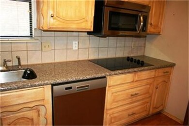 Stainless steel appliances in kitchen