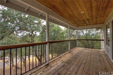 Front deck with in-laid wood ceilings