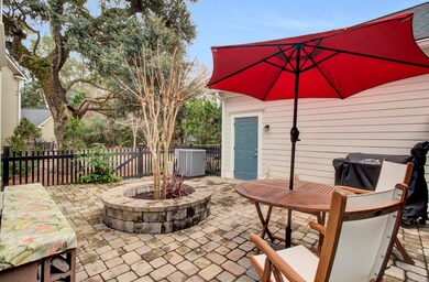 Private Fenced Courtyard in Back