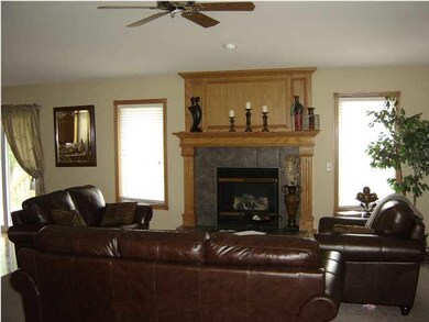 Cozy up to the fireplace on those cool nights.