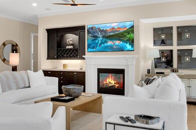 Living Room with Wet Bar