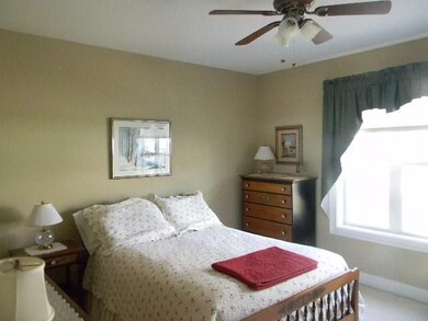 Oversized guest bedroom with private...