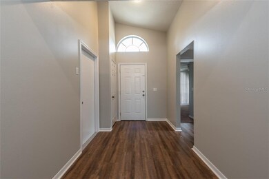 The inside entry, notice the vinyl planking here t