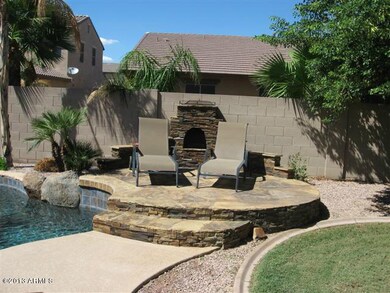 Stacked Stone Fireplace