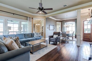 Nice light and open living area open to the dining
