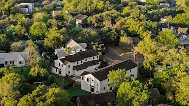 Aerial view of residential area