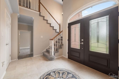 Custom Tile Mosaic - Grand Double Door Entry