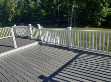 Expanded deck with low maintenance composite deck 