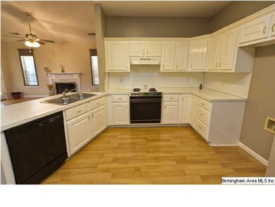Open kitchen area.