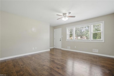 Living room from front door