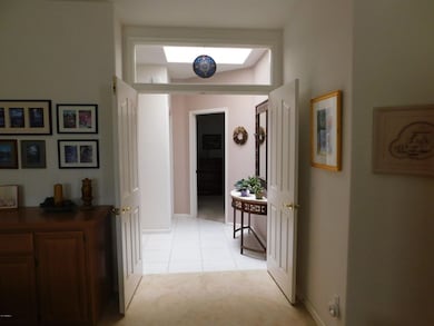 Double doors to hallway
