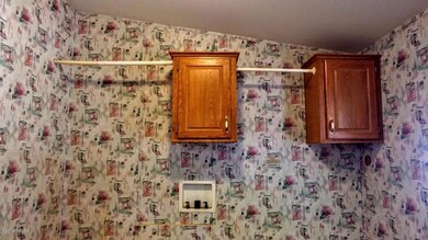 Laundry next to kitchen