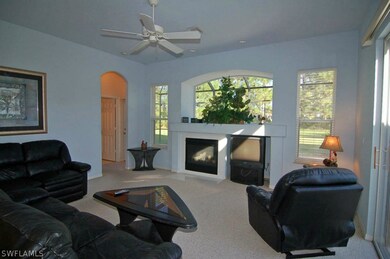 Family room with fireplace