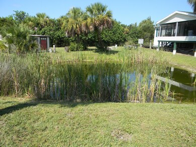 Pond in front