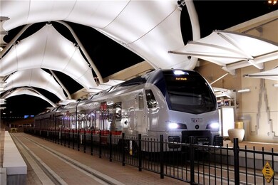 Tex Rail now! Into Terminal B at DFW. GET ON BOARD
