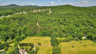 Bird's eye view with a mountain view