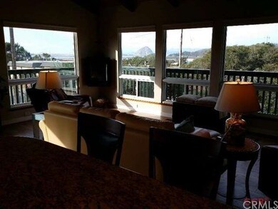 Views of Morro Rock from kitchen, dining area and 