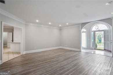 Family room looking towards front entrance.