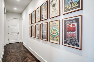 Entry with beautiful herringbone pattern floors