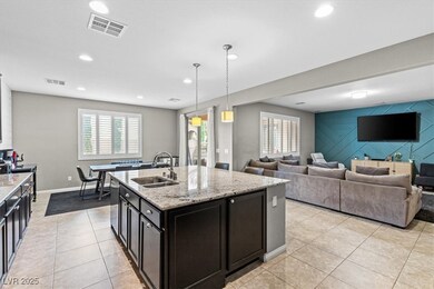 Kitchen with plenty of natural light, an accent wa