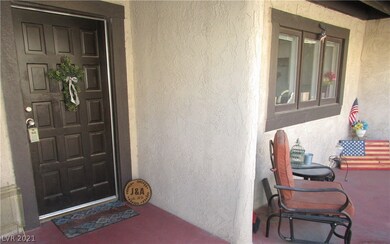 Balcony near front door.