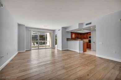 Unfurnished living room with light wood-type floor