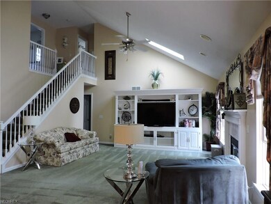 Great Room with vaulted ceilings, 2 skylights and 