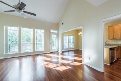 Family room open to kitchen