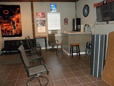 Enclosed patio addition with wet bar