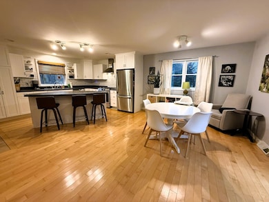Gleaming wood floors