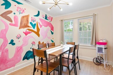 Dining room feature wall.