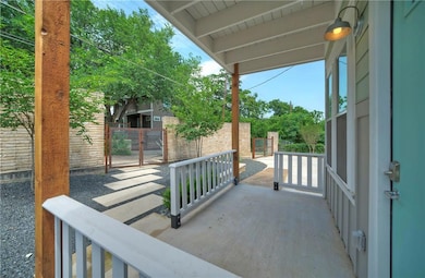 Smaller gate to the west for walk up entry.