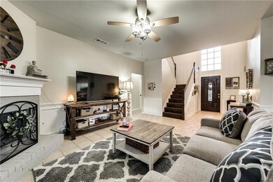 From the living room looking towards the front doo