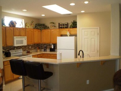 Kitchen with skylight