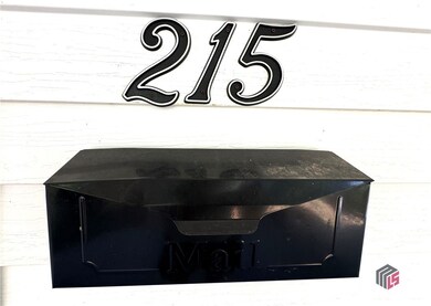 Mailbox on the house.