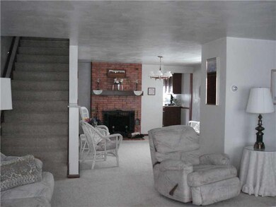 Living Room. Open floor plan living room to dining