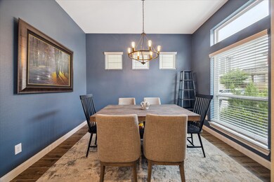 A warm and inviting dining room filled with natura