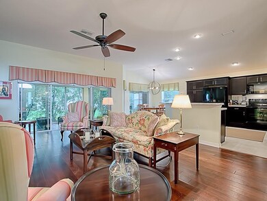 Beautiful wide-plank wood floors throughout the li