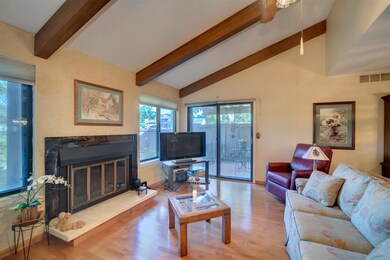 Gas Fireplace, great big windows and access the th