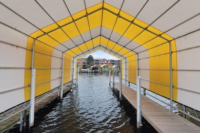 Each condo owner maintains their dock slip.