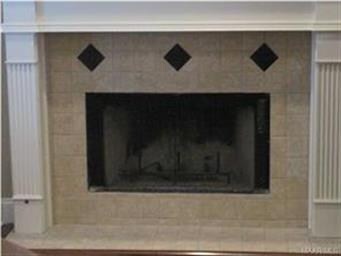 Fireplace.