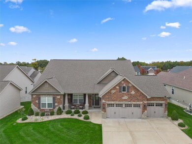 Beautiful brick and stone elevation