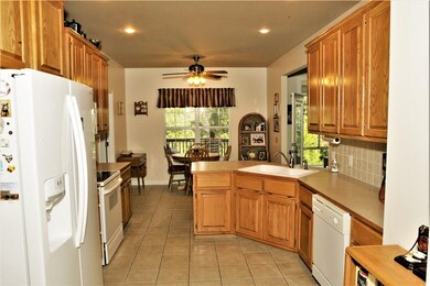 kitchen view from dining room