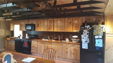 Large open concept.  Country kitchen/dining/living