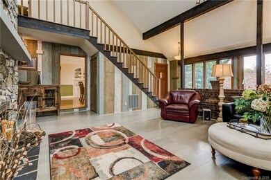 Living Room has Barn Wood Walls!