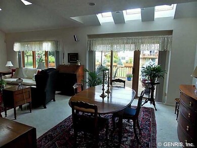 Great Room Dining area walks out to a large deck