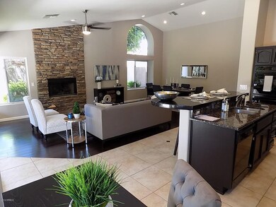 Open Family Room, Dining Room, & Kitchen